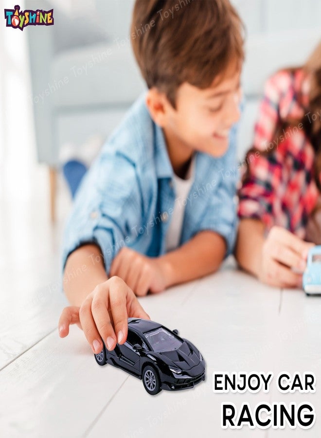 Toyshine 1:32 Scale Die Cast Sports Model Vehicle Toy Car with Pull Back Function Along with Opening Door Feature for Kids Boy Girl 3+, Black - Image 4